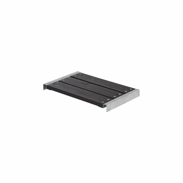 Cubic/Pipe benk - 60×37×5 cm - sort