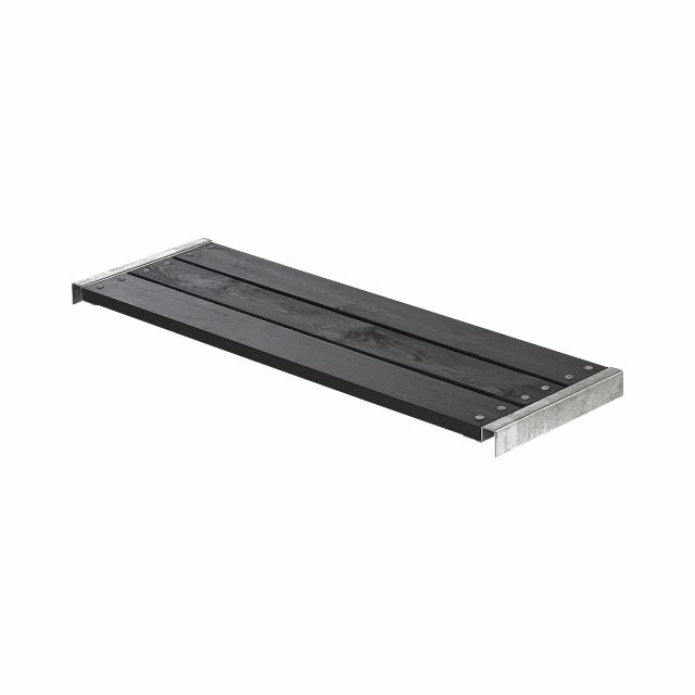 Cubic/Pipe benk - 120×37×5 cm - sort