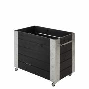 Cubic blomlåda m/hjul – 87×50×70 cm – svart – 18244-15 DETAIL81171