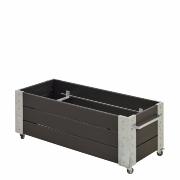 Cubic blomlåda m/hjul – 120×50×45 cm – svart  – 18261-15 DETAIL81169