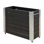 Cubic blomlåda m/hjul – 120×50×95 cm – svart – 18263-15 DETAIL81177