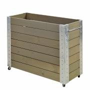 Cubic blomlåda m/hjul – 120x50×95 cm – gråbrun – 18263-18 DETAIL81176