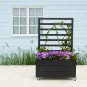 Cubic Blumenkasten m/Spalier und Rollen – 87×50×130 cm – 18339-15 DETAIL80511