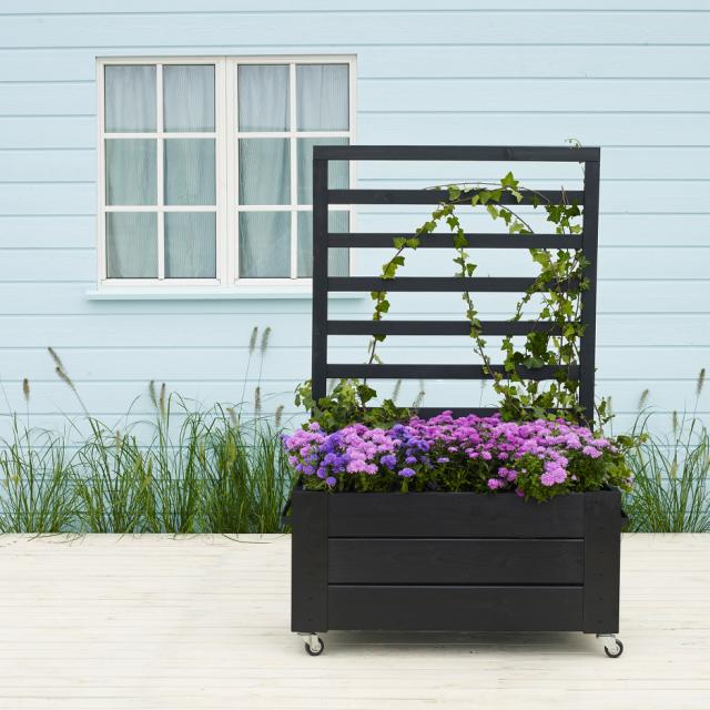 Cubic Blumenkasten m/Spalier und Rollen – 87×50×130 cm – 18339-15 DETAIL80511