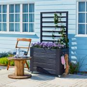 Cubic Blumenkasten m/Spalier und Rollen – 87×50×155 cm – 18349-15 DETAIL80514