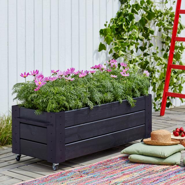 Cubic Blumenkasten m/Rollen – 120×50×45 cm – 18361-15 DETAIL80515