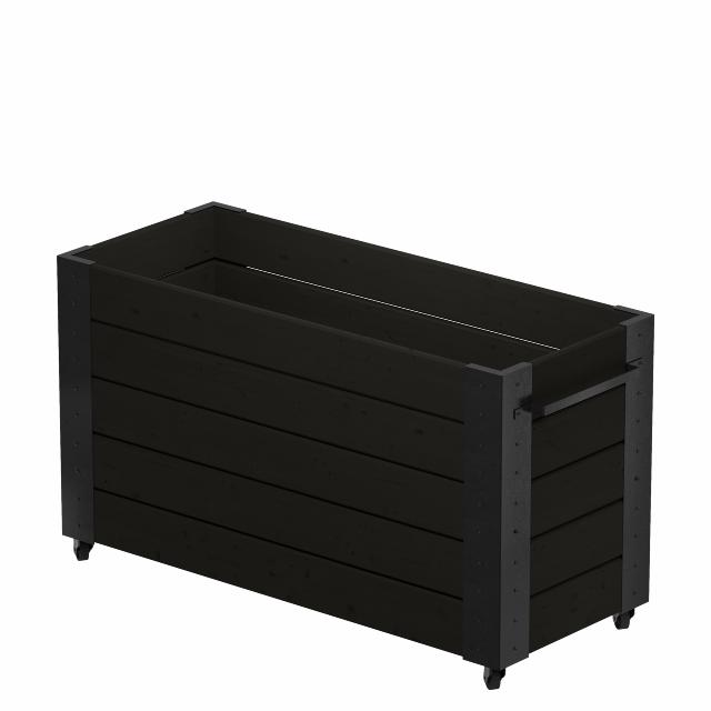 Cubic blomlåda m/hjul - 120×50×70 cm