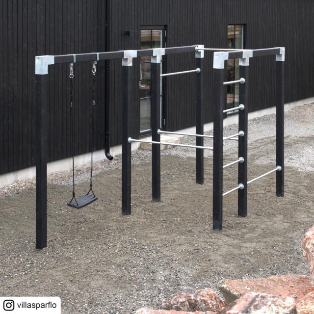 Outdoor fitness - Modell 3 - Svart