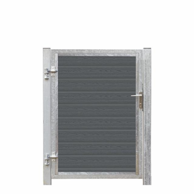Artura kompositt enkeltport 115×135 cm venstrehengt m/stolper til nedgravning