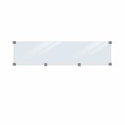 PLUS Klink Profilzaun m/Glaselement - 174×125 cm - Schwarz - PEFC -27798-15 DETAIL88394
