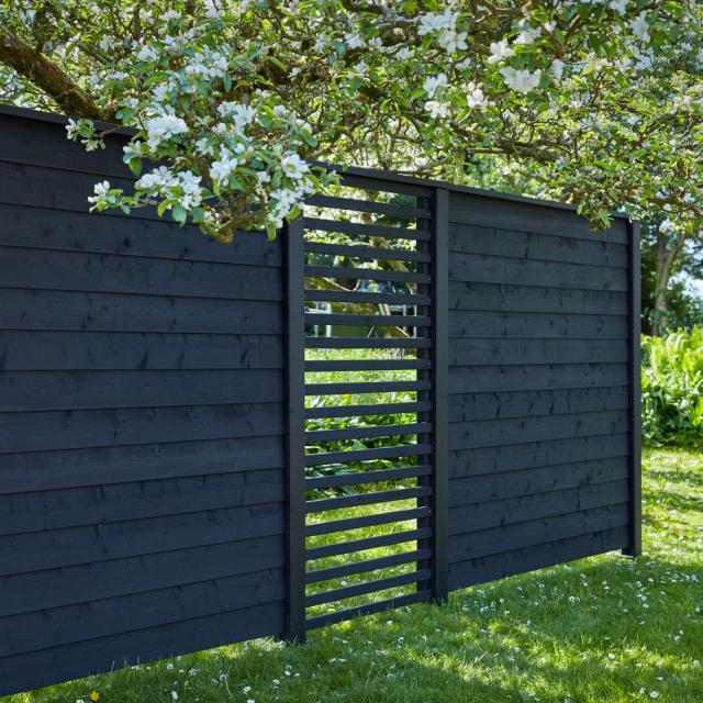 PLUS Klink profilstaket - 174×166 cm - svart - PEFC - 27794-15 DETAIL82804
