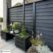 PLUS Klink profilstaket - 174×166 cm - svart - PEFC - 27794-15 DETAIL82807