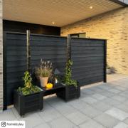 PLUS Klink profilstaket - 174×166 cm - svart - PEFC - 27794-15 DETAIL82806