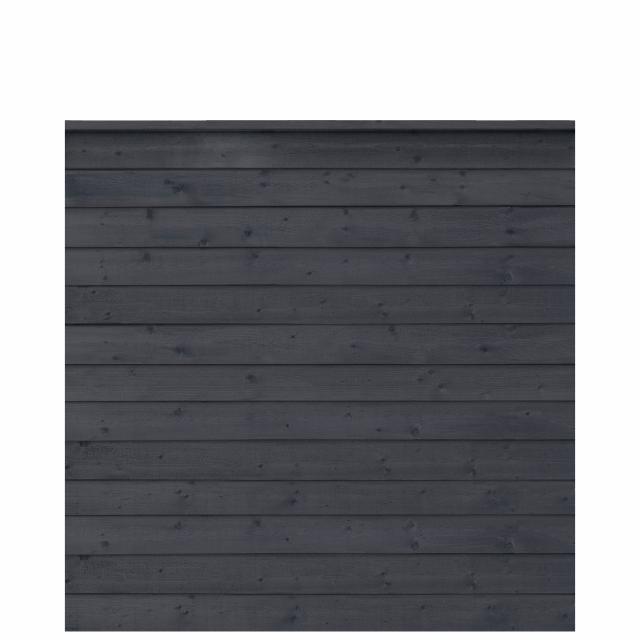 PLUS Klink profilgjerde - 174×166 cm - svart - PEFC