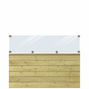 PLUS Klink profilstaket m/glas - 174×125 cm - tryckimpregnerad - PEFC - 27798-1 DETAIL81817