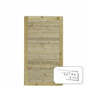 PLUS Plank enkeltport - 100×163 cm - trykkimpregnert - PEFC - inkl. beslag - 277640-1 DETAIL81881