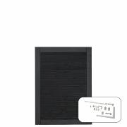 PLUS Plank enkelgrind - 100×125 cm - svart - PEFC - inkl. beslag - 277650-15 DETAIL81883