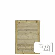 PLUS Plank enkeltport - 100×125 cm - trykkimpregnert - PEFC - inkl. beslag - 277650-1 DETAIL81884