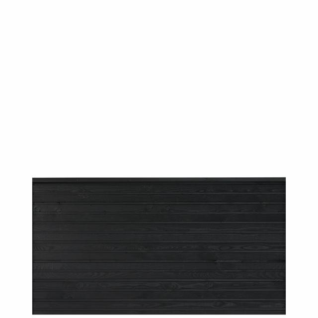 PLUS Plank profilgjerde - 174×91 cm - svart - PEFC