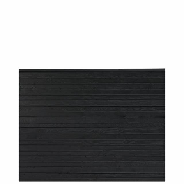PLUS Plank profilgjerde - 174×129 cm - svart - PEFC