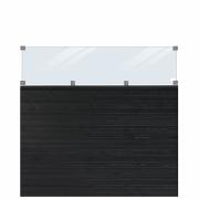 PLUS Plank profilstaket m/glas - 174×163 cm - svart - PEFC - 27779-15 DETAIL81703