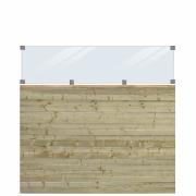 PLUS Plank profilhegn m/glas - 174×163 cm - trykimprægneret - PEFC - 27779-1 DETAIL81698