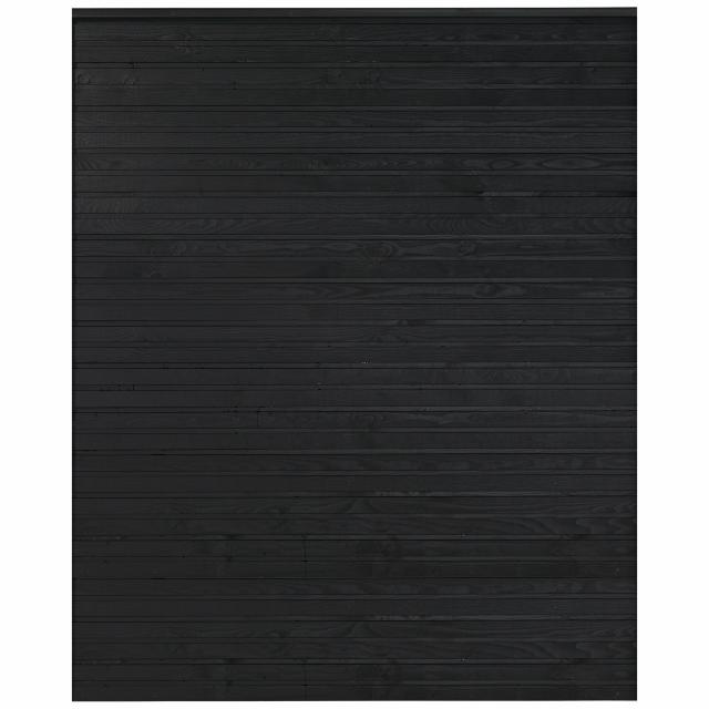 PLUS Plank profilgjerde - 174×203 cm - svart - PEFC