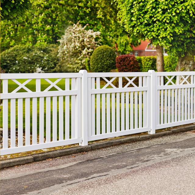 Vinesse gjerde - 150×96 cm - hvit – 13405-13 DETAIL81189