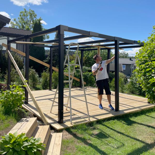 Plus pergola med Cubic beslag