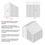 Cozy lekehus – 184×208 cm m/benk – ubehandlet – inkl. takpapp/aluminiumslister – 167350-1 DETAIL89109