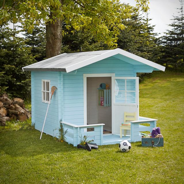 Legehus 182×161 cm + 72 cm terrasse - ubehandlet
