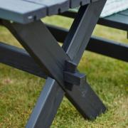 Nostalgi Plankset  - 177 cm - Bord och 2 bänkar - Svart - 185900-15 DETAIL81413