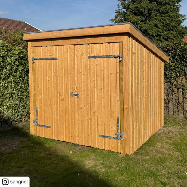 Nordic sykkelskur 5 m² - 1 modul m/dobbeltdør - 1685606-1 DETAIL82330
