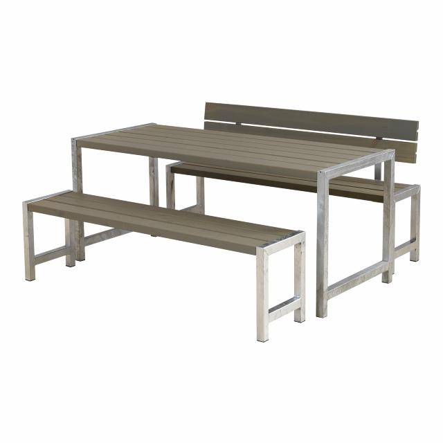 Plankesæt m/1 ryglæn – 186 cm – gråbrun – 185401-18 ImportedDETAIL170