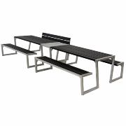 Zigma bord/bänkset m/1 ryggstöd – 392 cm – svart – 185706-15 ImportedDETAIL207