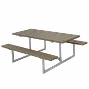 Basic bord/benkesett – 177 cm – gråbrun – 185810-18 ImportedDETAIL743