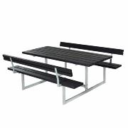 Basic bord/benkesett m/2 ryggstøtter – 177 cm – svart – 185812–15 ImportedDETAIL750
