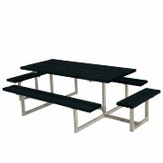 Basic bord/bänkset m/2 påbyggnadsdelar – 260 cm – svart – 185813-15 ImportedDETAIL754