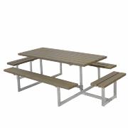 Basic bord/bänkset m/2 påbyggnadsdelar – 260 cm – gråbrun – 185813-18 ImportedDETAIL755