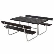 Classic Bord/Bänkset m/2 ryggstöd – 177 cm – svart – 185872-15 ImportedDETAIL786