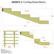 19º 5 Treppenwangen mit Beschlag – Stufentiefe 39 cm – 5255670 DETAIL80029