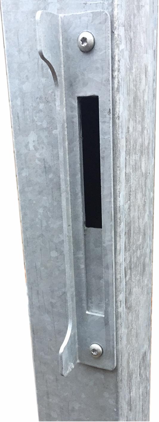 Futura Komposittport HI - 99×127 cm + 16 cm stålstolper
