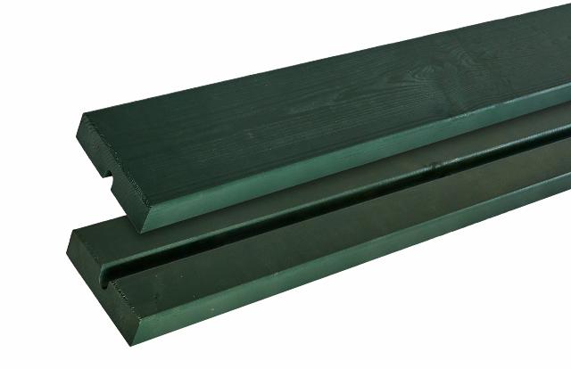 Plankesæt m/2 ryglæn - 186 cm - Grøn