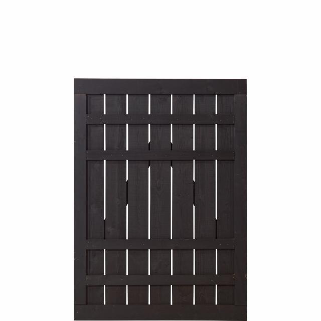 Rustik Einzeltor - Farbgr. schwarz - 100×138 cm
