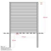 PLUS Plank profilgjerde - 174×203 cm - svart - PEFC - 27787-15 DETAIL81756