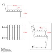 Relax hengebord – 40 cm – ThermoWood® – 19671-4 DETAIL81718