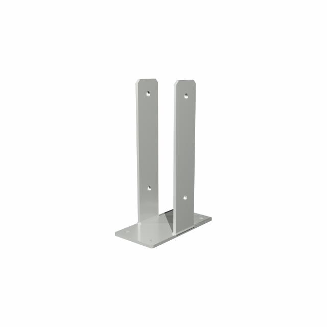 U-stolparfot för fundament - För stolpar 9×9×30 cm - höjd 30 cm