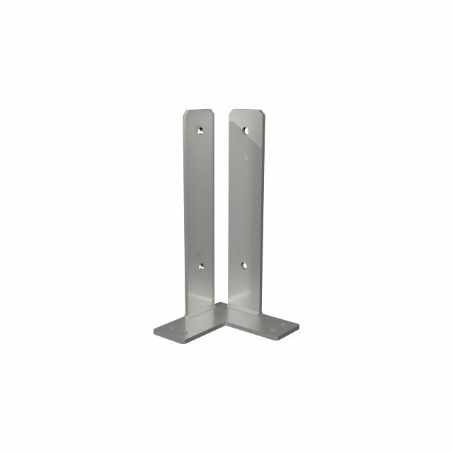 Hörna stolparfot för fundament För stolpar - 9×9×30 cm - höjd 30 cm