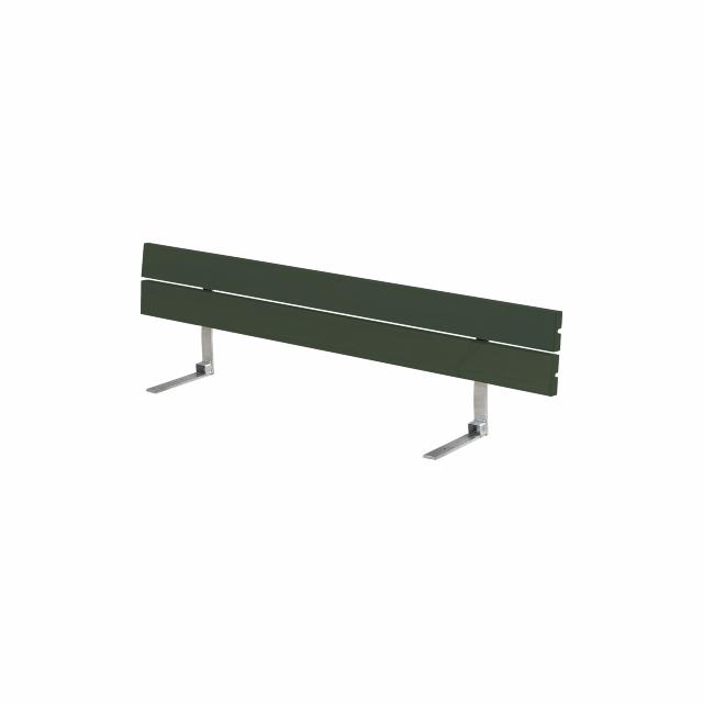 Rückenlehne mit Beschlag (für Plankenbank) - 166 cm - Grün